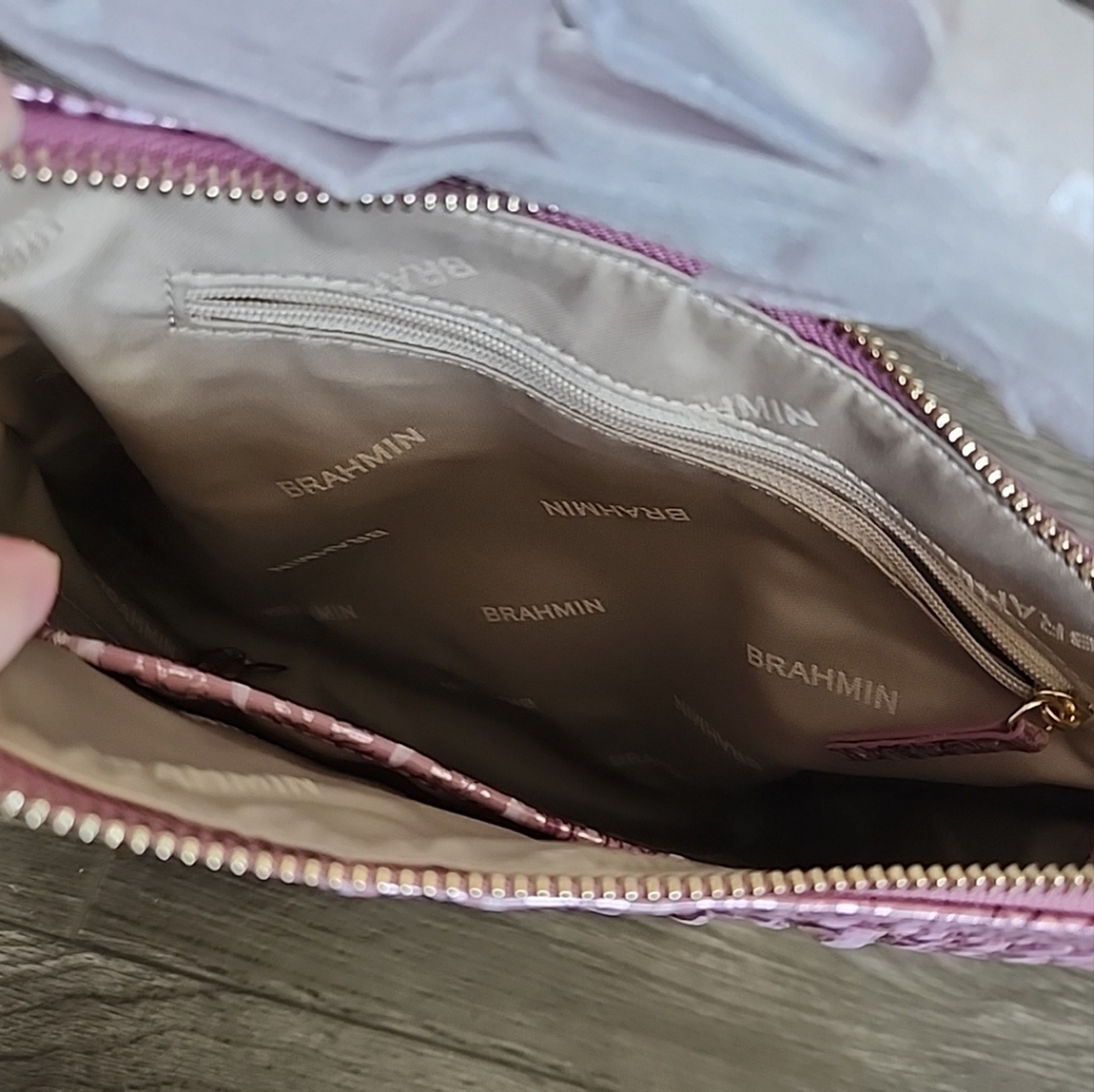 Nwt Brahmin Katie Mulberry Potion Melbourne bag - Picture 9 of 12